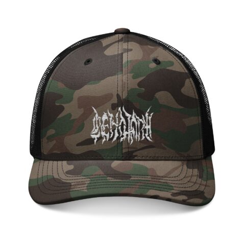 Cenotaph Logo Camouflage Trucker Hat With Embroidery